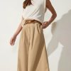 Women Brochu Walker Skirts | Brochu Walker Teagan Belted Skirt Sahara