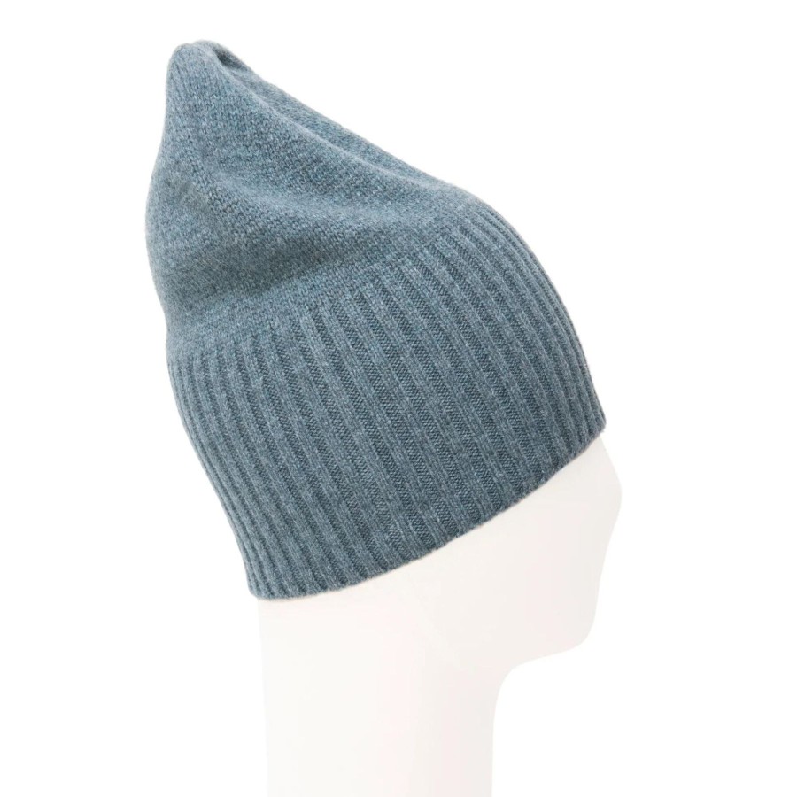 Women Meg Cohen Hats | Meg Cohen Cashmere Flat Hat Heather Storm