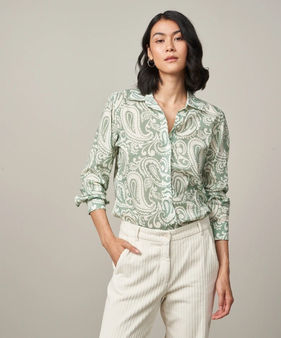 Women Hartford Shirts & Tops | Hartford Coraz Shirt Green