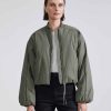 Women Apiece Apart Outerwear | Apiece Apart Esteria Bomber Olive