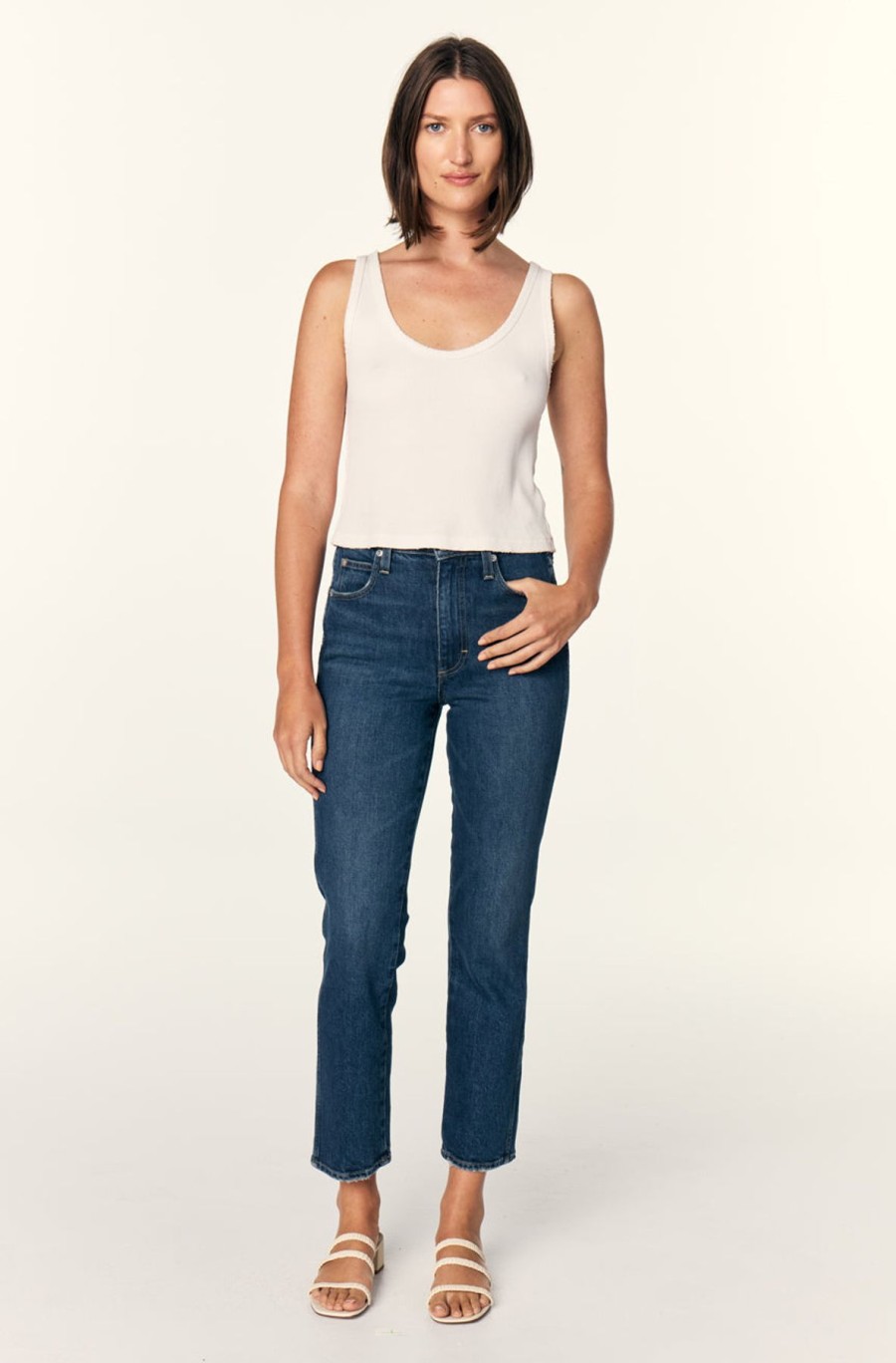 Women AMO Denim | Amo Denim Chloe Affection Crop