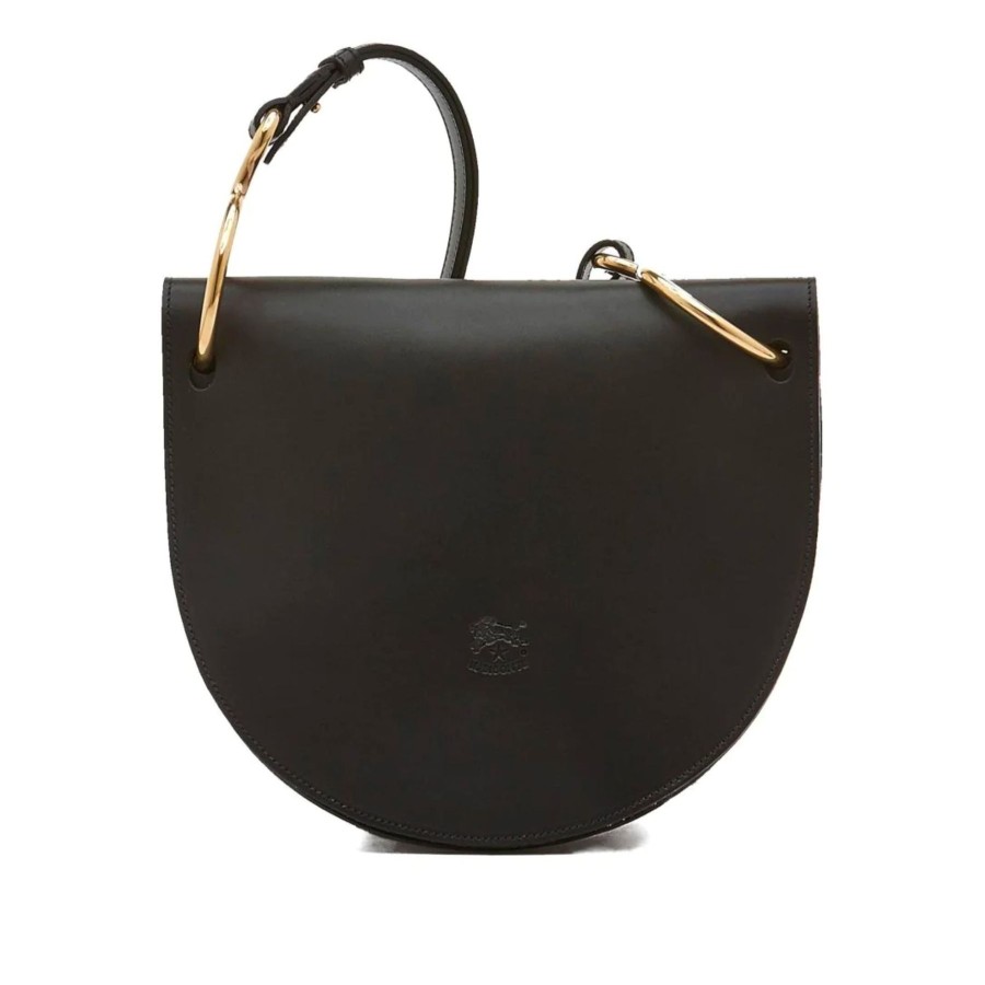 Women Il Bisonte Bags | Il Bisonte Consuelo Large Crossbody Bag Black