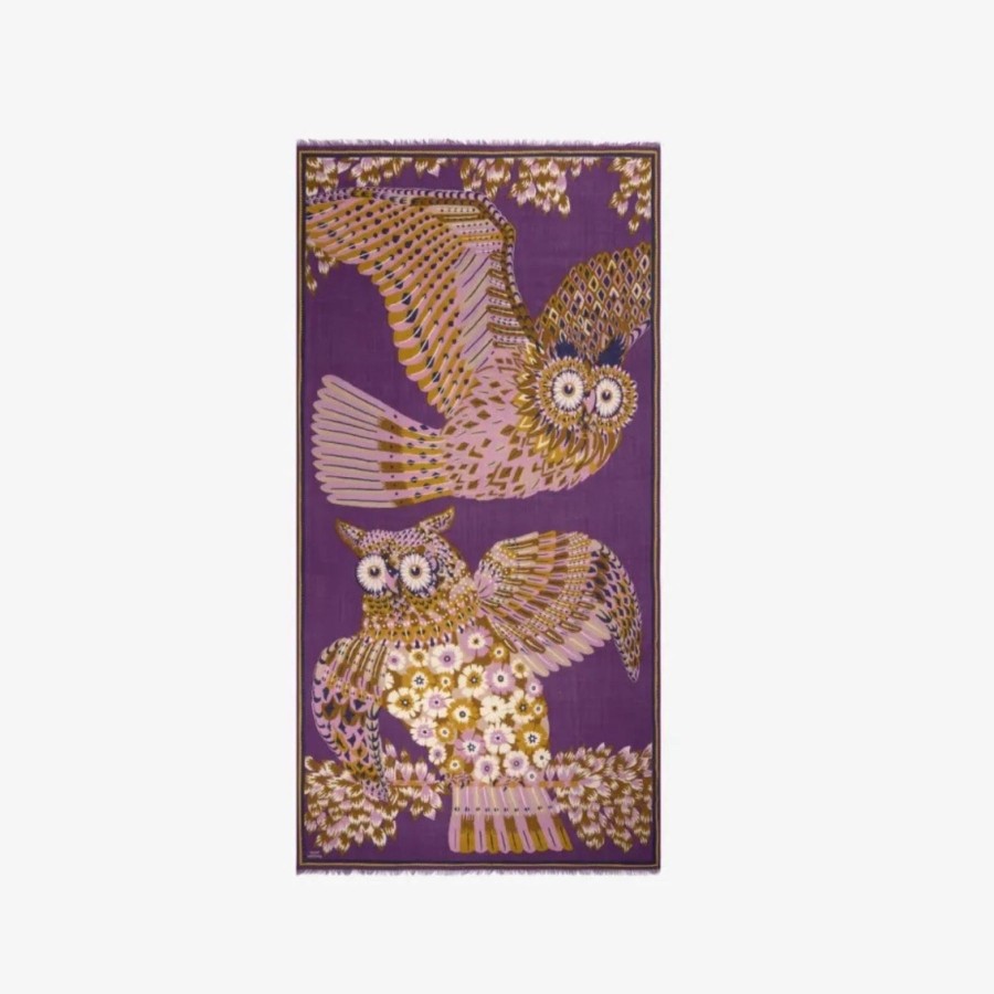 Women Inoui Editions Scarves | Inoui Editions Scarf 100 Hulule Purple