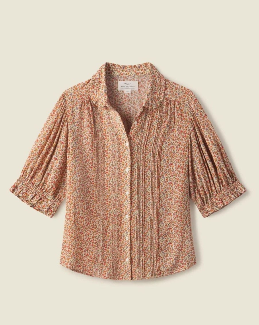 Women Trovata Shirts & Tops | Trovata Gemma Blouse Bellflower Ditsy