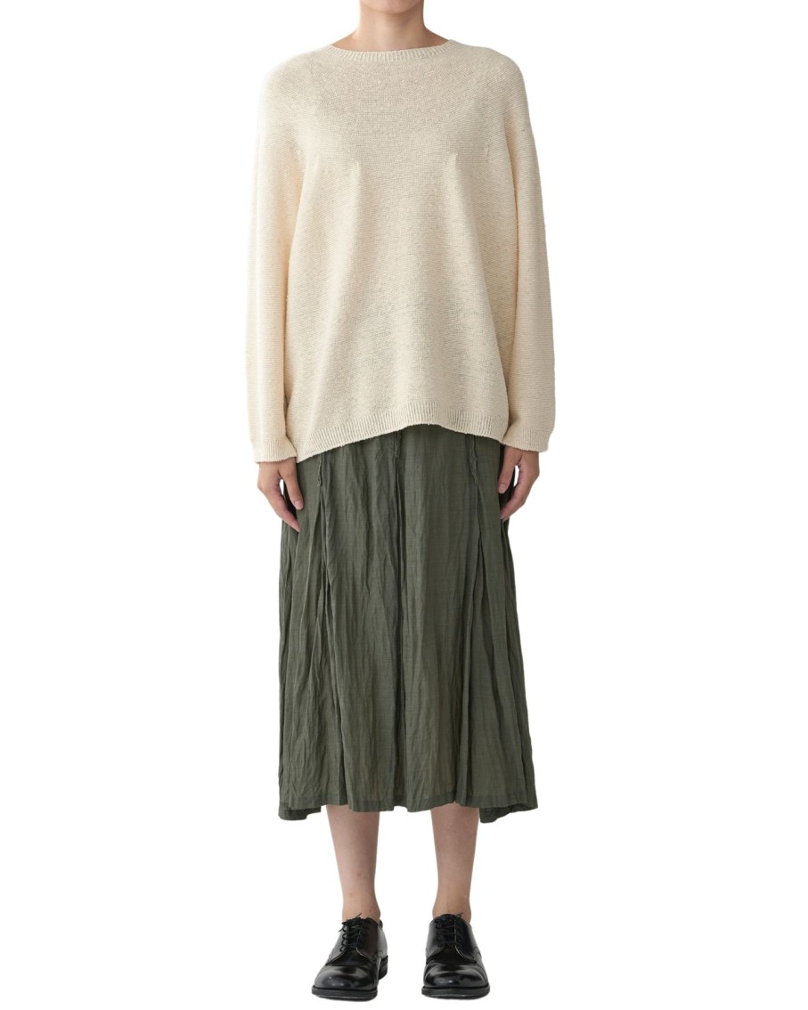 Women Pas De Calais Skirts | Pas De Calais Botanical Garment Dye Skirt Green