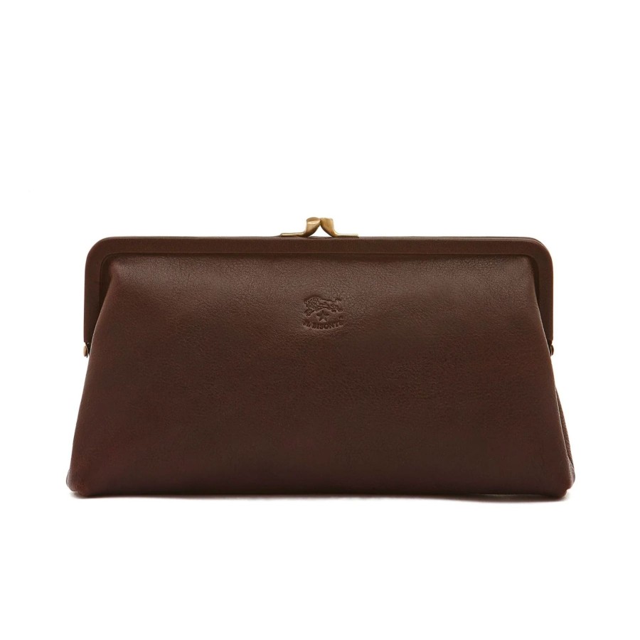 Women Il Bisonte Bags | Il Bisonte Manuela Clutch Bag Coffee