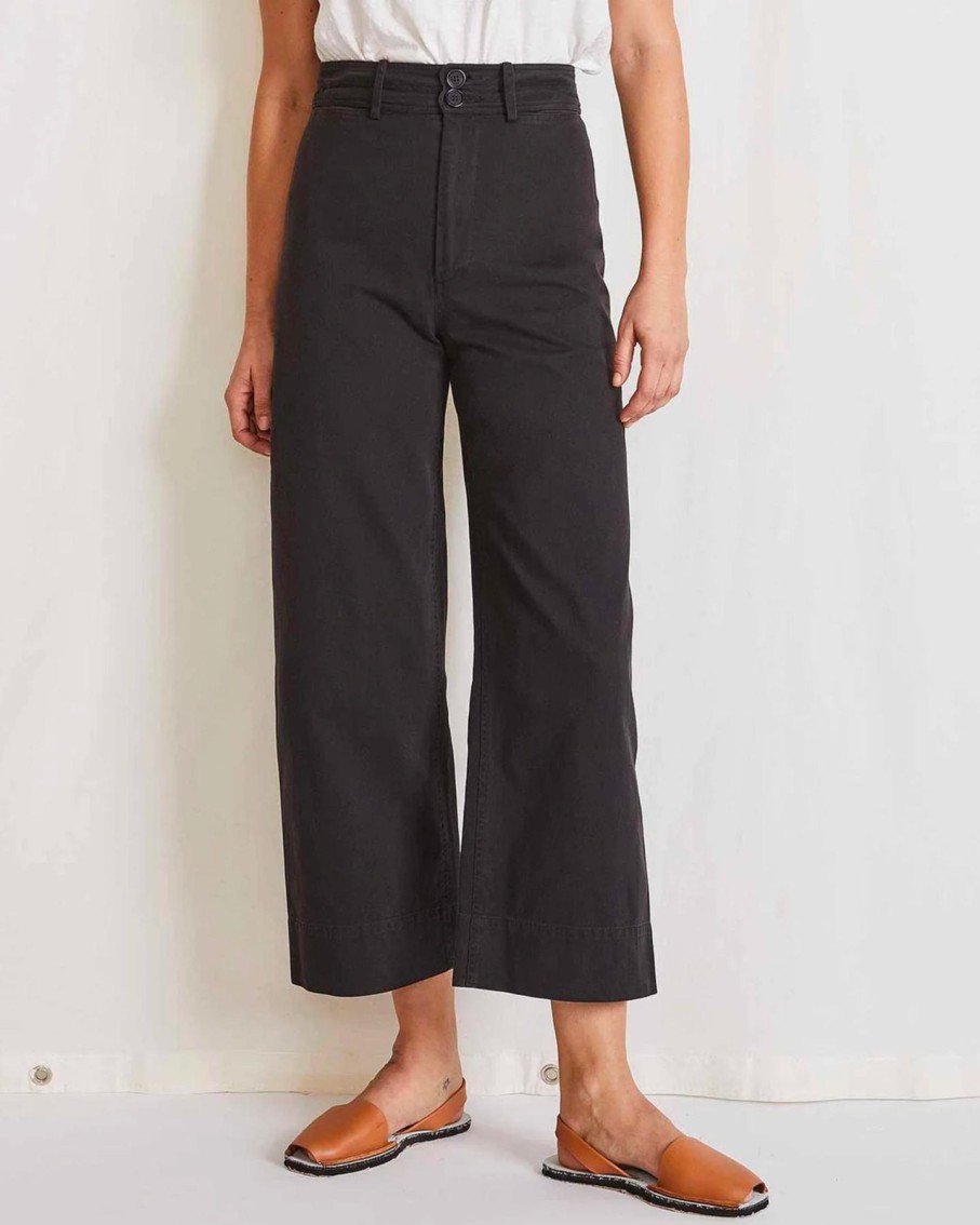 Women Apiece Apart Pants | Apiece Apart Chino Merida Pant Black