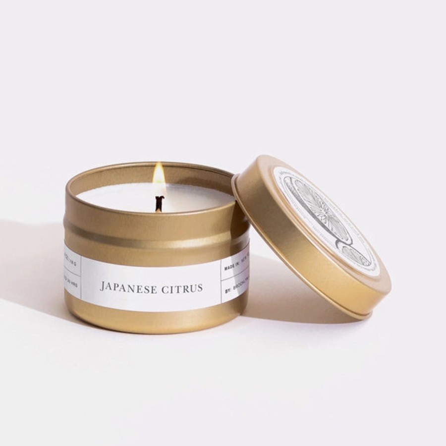 Home Brooklyn Candle Studio | Brooklyn Candle Studio Japanese Citrus Gold Travel Candle