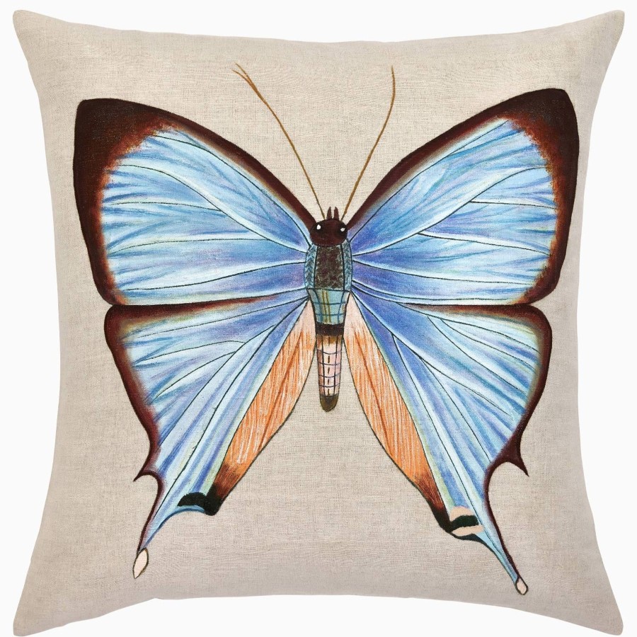 Bedding John Robshaw | John Robshaw Lapis Butterfly Pillow