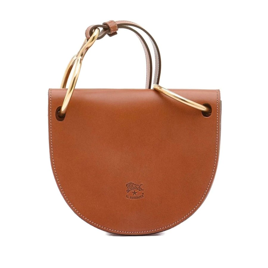 Women Il Bisonte Bags | Il Bisonte Consuelo Small Crossbody Bag Chocolate