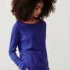 Women American Vintage Shirts & Tops | American Vintage Sonoma Long Sleeve Vintage Royal Blue