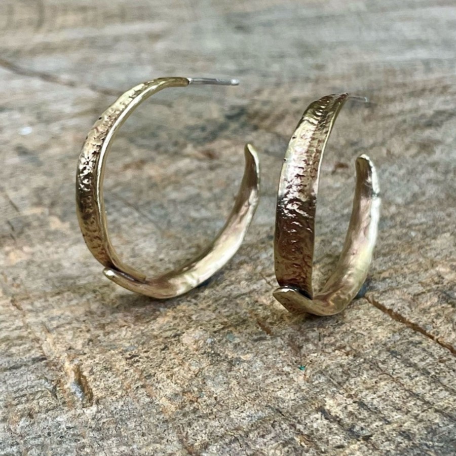 Women Emilie Shapiro Jewelry | Emilie Shapiro Large Seagrass Hoops