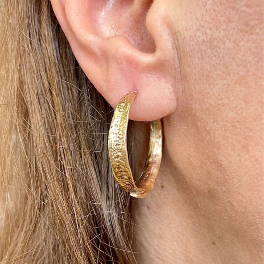 Women Emilie Shapiro Jewelry | Emilie Shapiro Large Seagrass Hoops