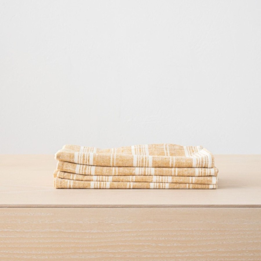 Home Thistle Hill | Striped Linen Napkins