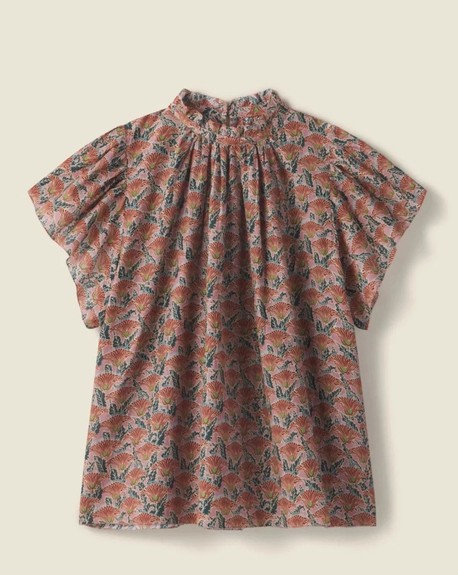 Women Trovata Shirts & Tops | Trovata Carla Blouse Fan Flower