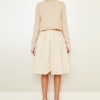 Women Brazeau Tricot Skirts | Brazeau Tricot Roses Skirt Tea Dip