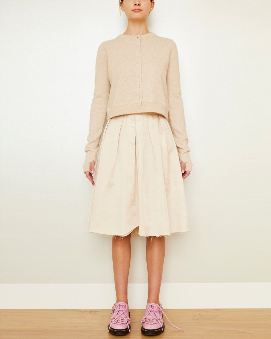 Women Brazeau Tricot Skirts | Brazeau Tricot Roses Skirt Tea Dip