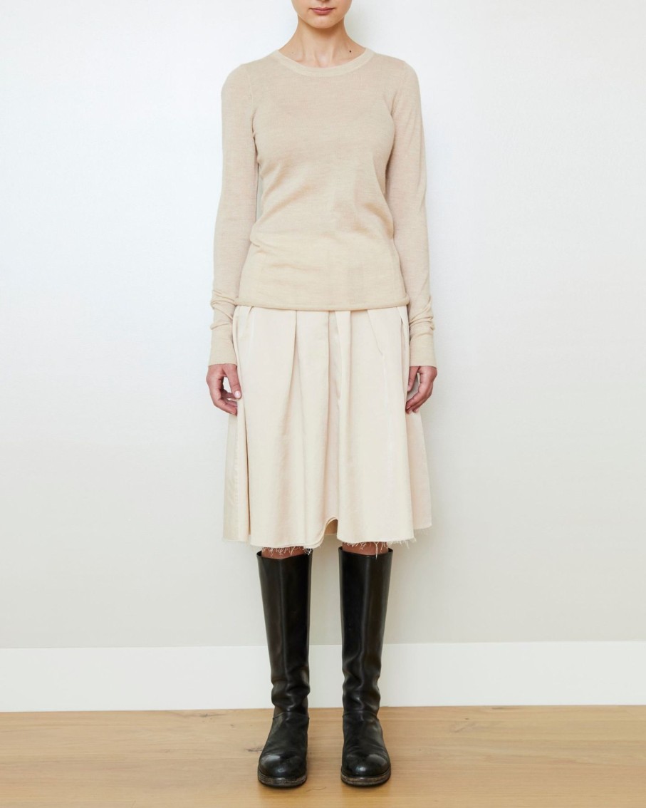 Women Brazeau Tricot Skirts | Brazeau Tricot Roses Skirt Tea Dip