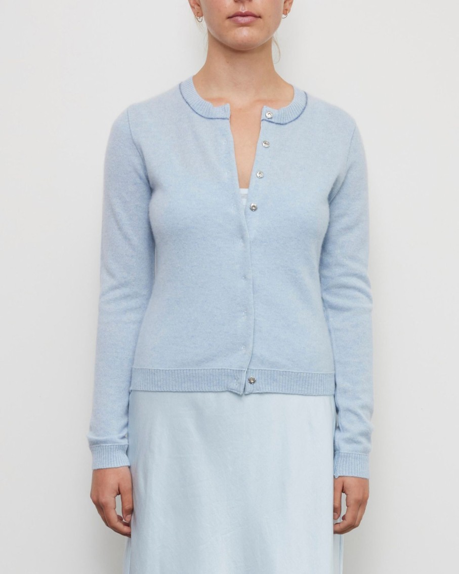 Women Brazeau Tricot Sweaters | Brazeau Tricot Grace Sweater Chambray