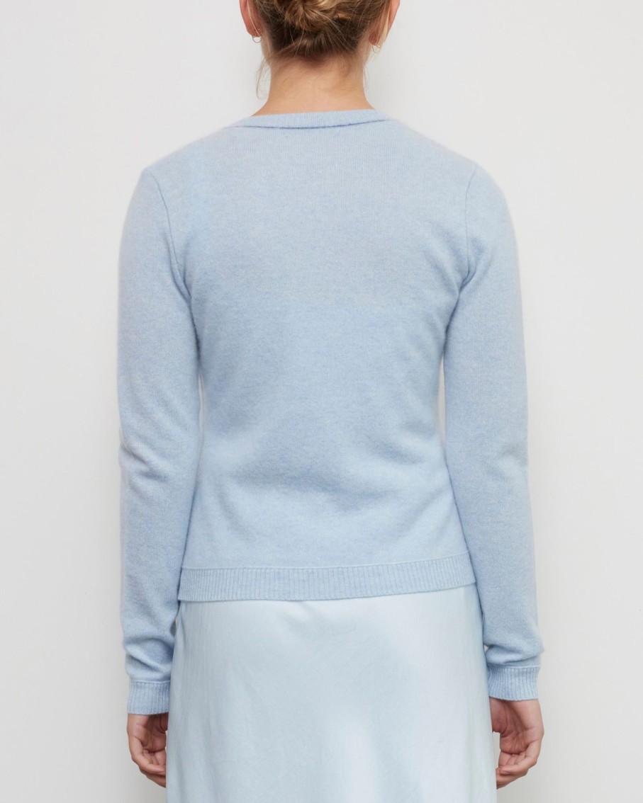 Women Brazeau Tricot Sweaters | Brazeau Tricot Grace Sweater Chambray