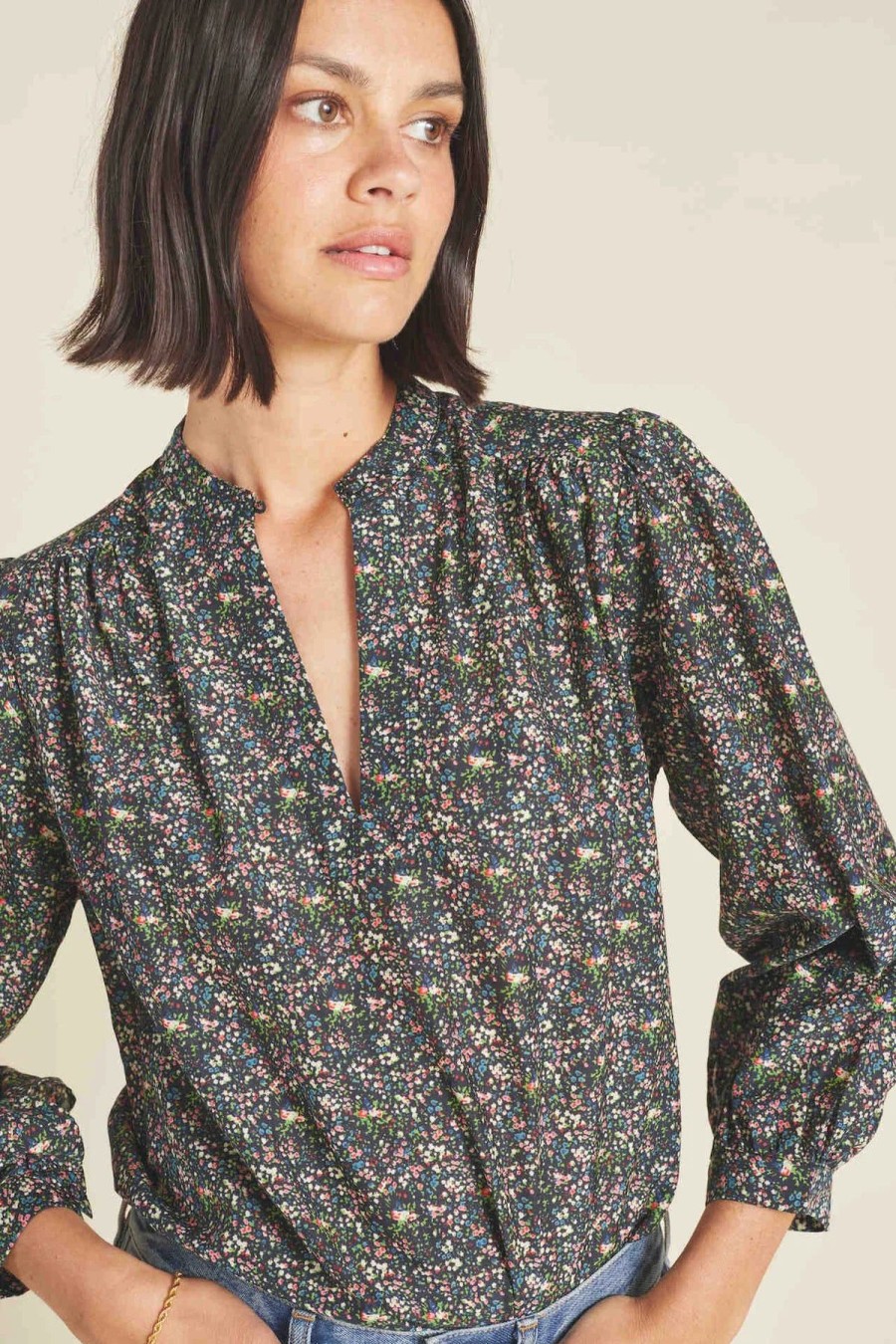 Women Trovata Shirts & Tops | Trovata Bailey Blouse Winterbloom