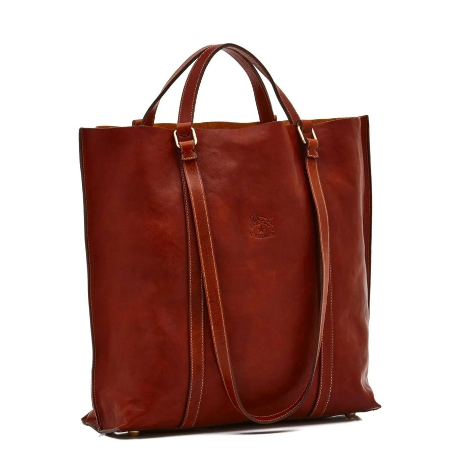 Women Il Bisonte Bags | Il Bisonte Vintage Tote Bag Seppia