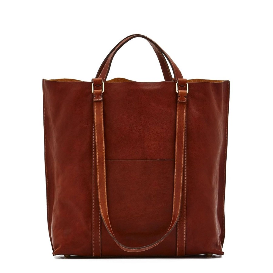 Women Il Bisonte Bags | Il Bisonte Vintage Tote Bag Seppia