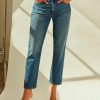 Women AMO Denim | Amo Chelsea Crop Mineral Blue