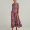 Women Saloni Dresses | Saloni Sophie Dress Mulberry Blush