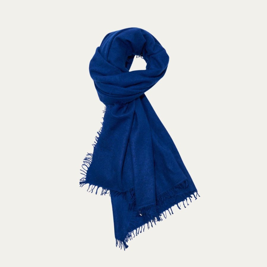 Women Communitie Scarves | Communitie Cashmere Felted Stole Marine