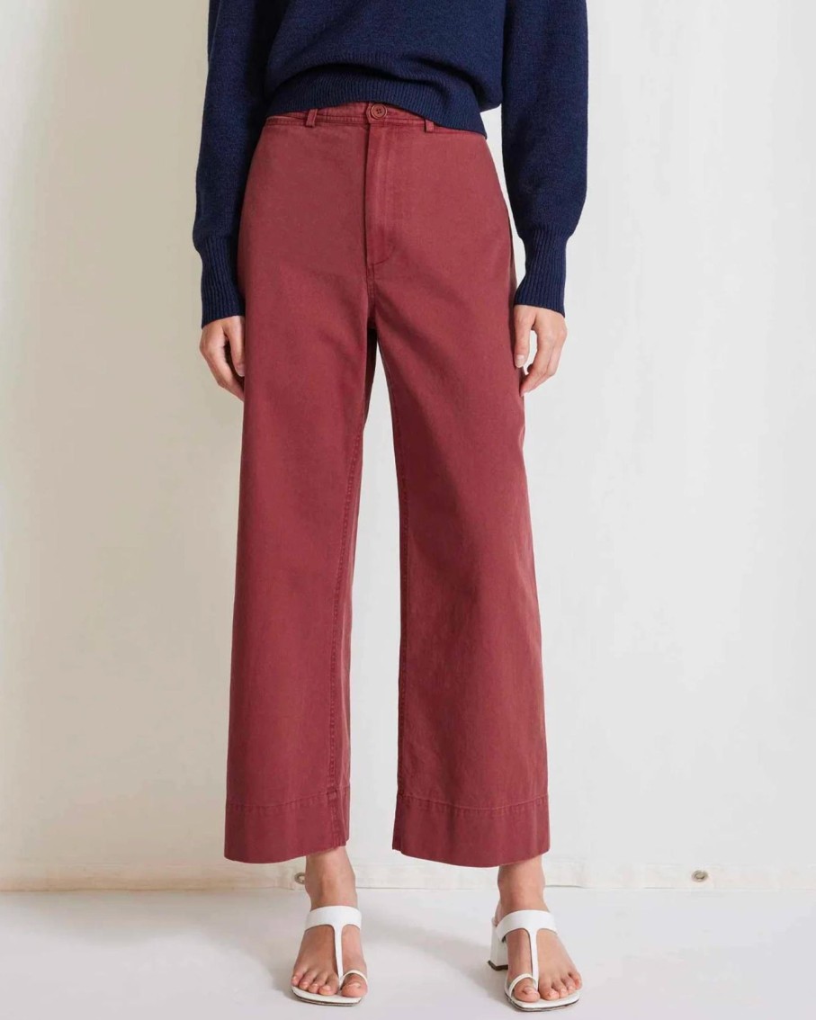 Women Apiece Apart Pants | Apiece Apart Chino Merida Pant Rust