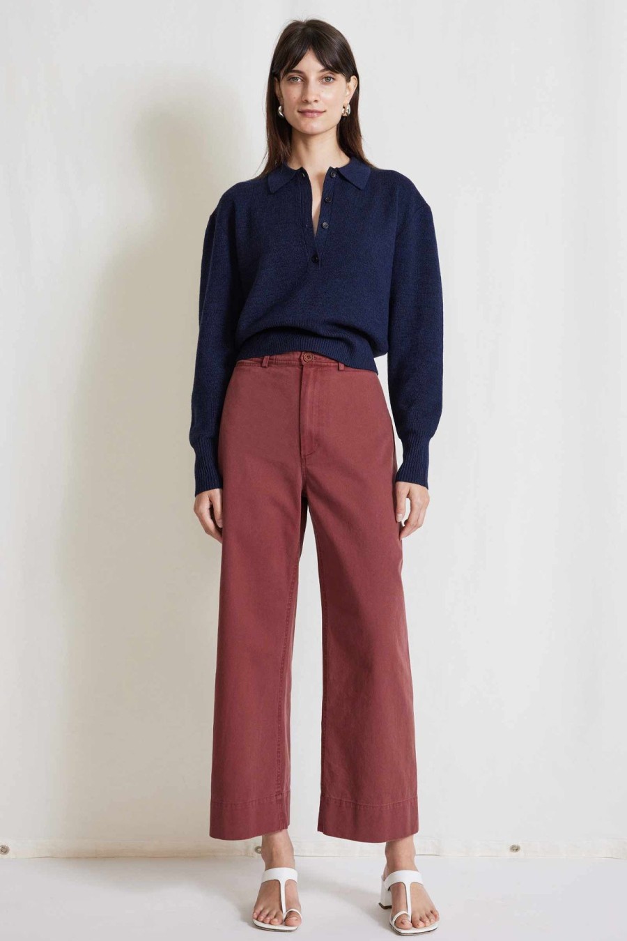 Women Apiece Apart Pants | Apiece Apart Chino Merida Pant Rust