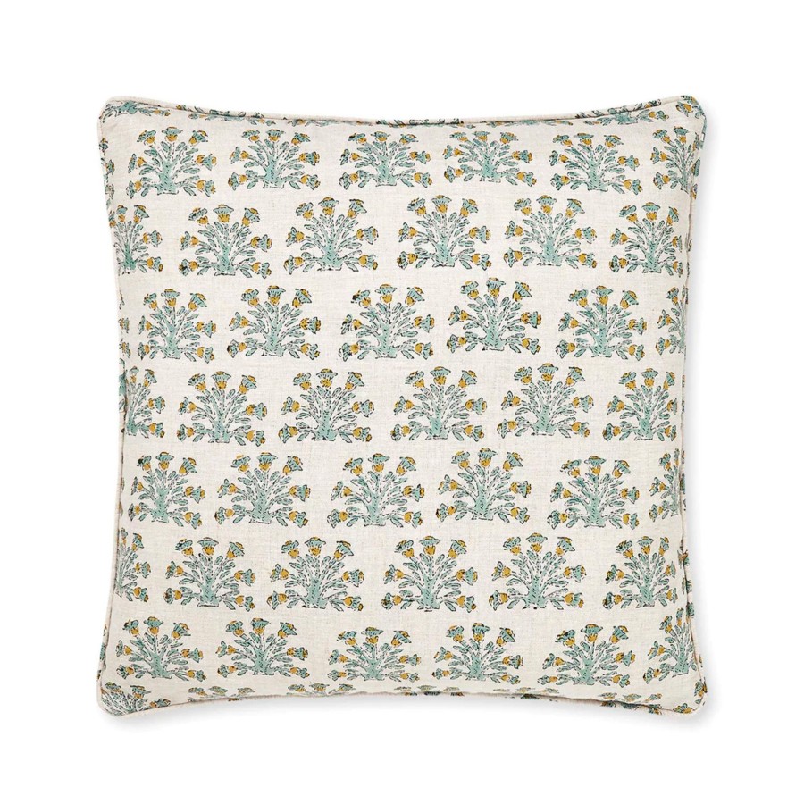 Bedding Walter G | Walter G Samode Celadon Linen Cushion