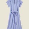 Women Trovata Dresses | Trovata Classic Astrid Easy Dress Blue & White Stripe