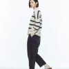 Women Nicholson & Nicholson Sweaters | Nicholson & Nicholson Heriot Sweater Off White & Black