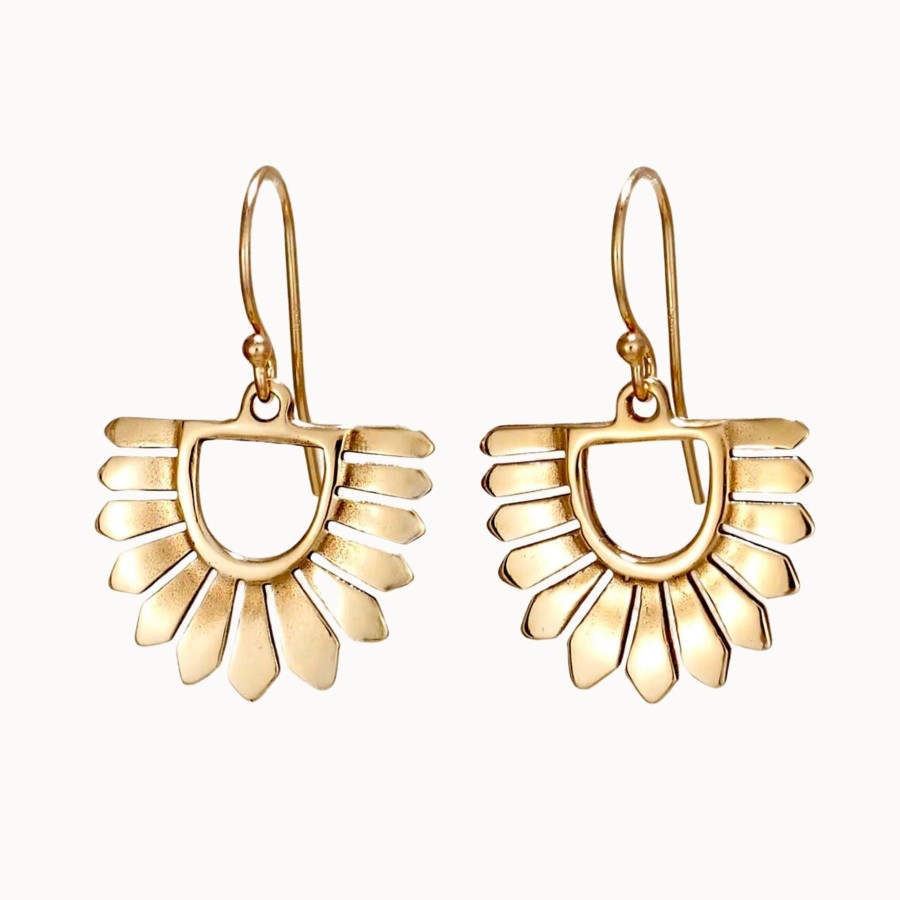 Women Carolyn Keys Jewelry | Carolyn Keys Osa Earrings Brass