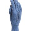 Women Meg Cohen Mittens | Meg Cohen Cashmere Stitch Gloves Earth Blue + Black