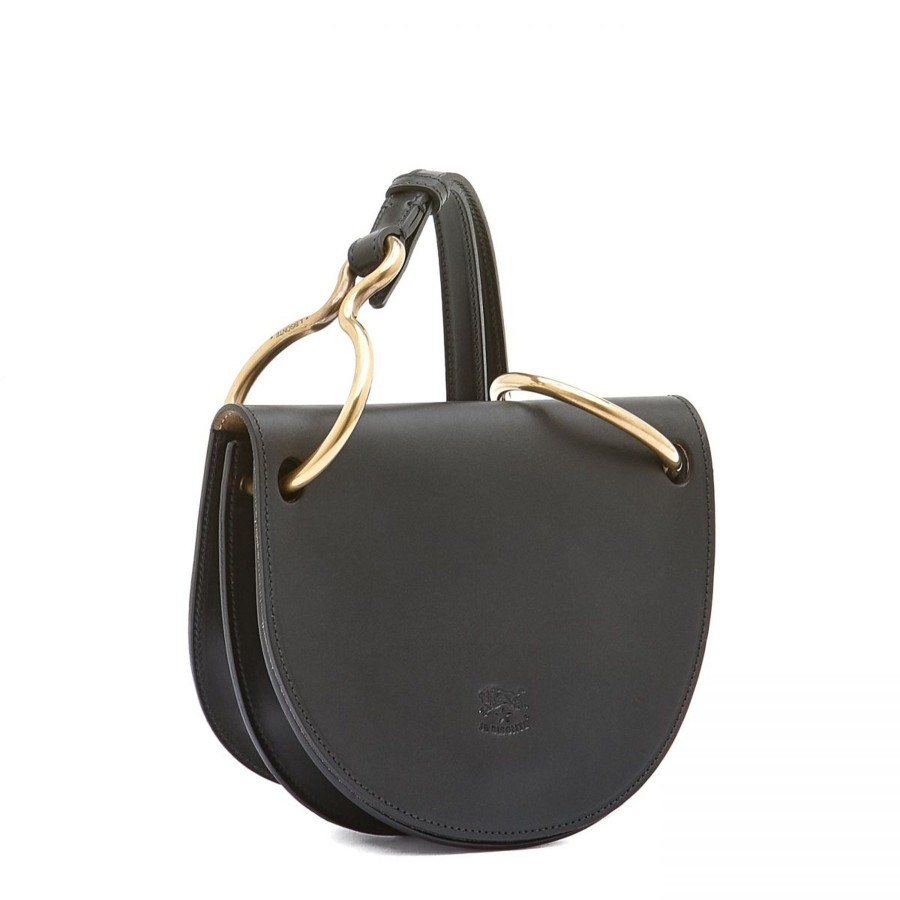 Women Il Bisonte Bags | Il Bisonte Consuelo Small Crossbody Bag Black