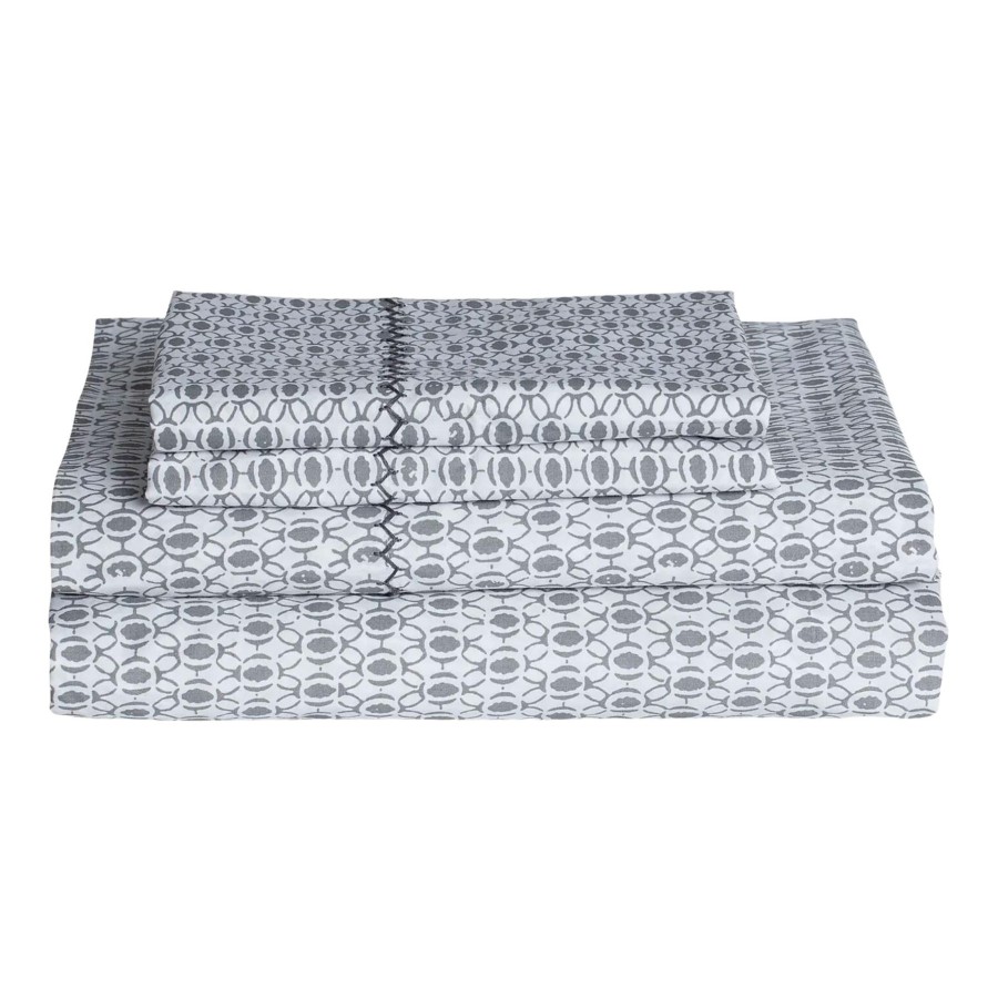 Bedding John Robshaw | John Robshaw Kama Gray Sheet Set