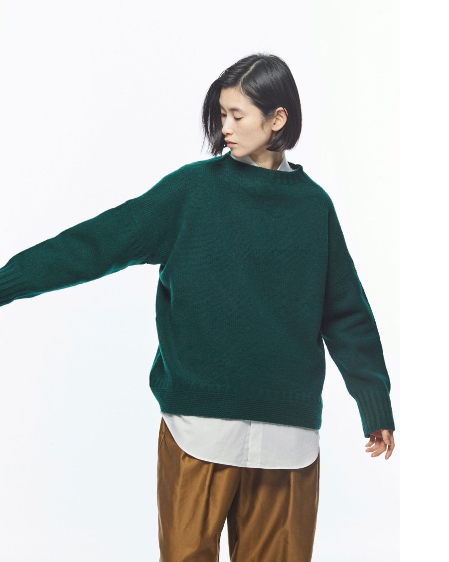 Women Nicholson & Nicholson Sweaters | Nicholson & Nicholson Heriot Sweater Green