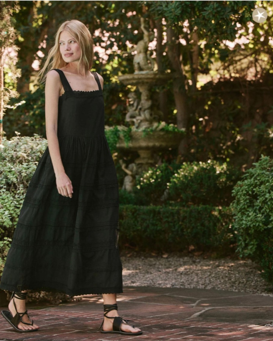 Women The Great Dresses | The Great Reverie Dress Black