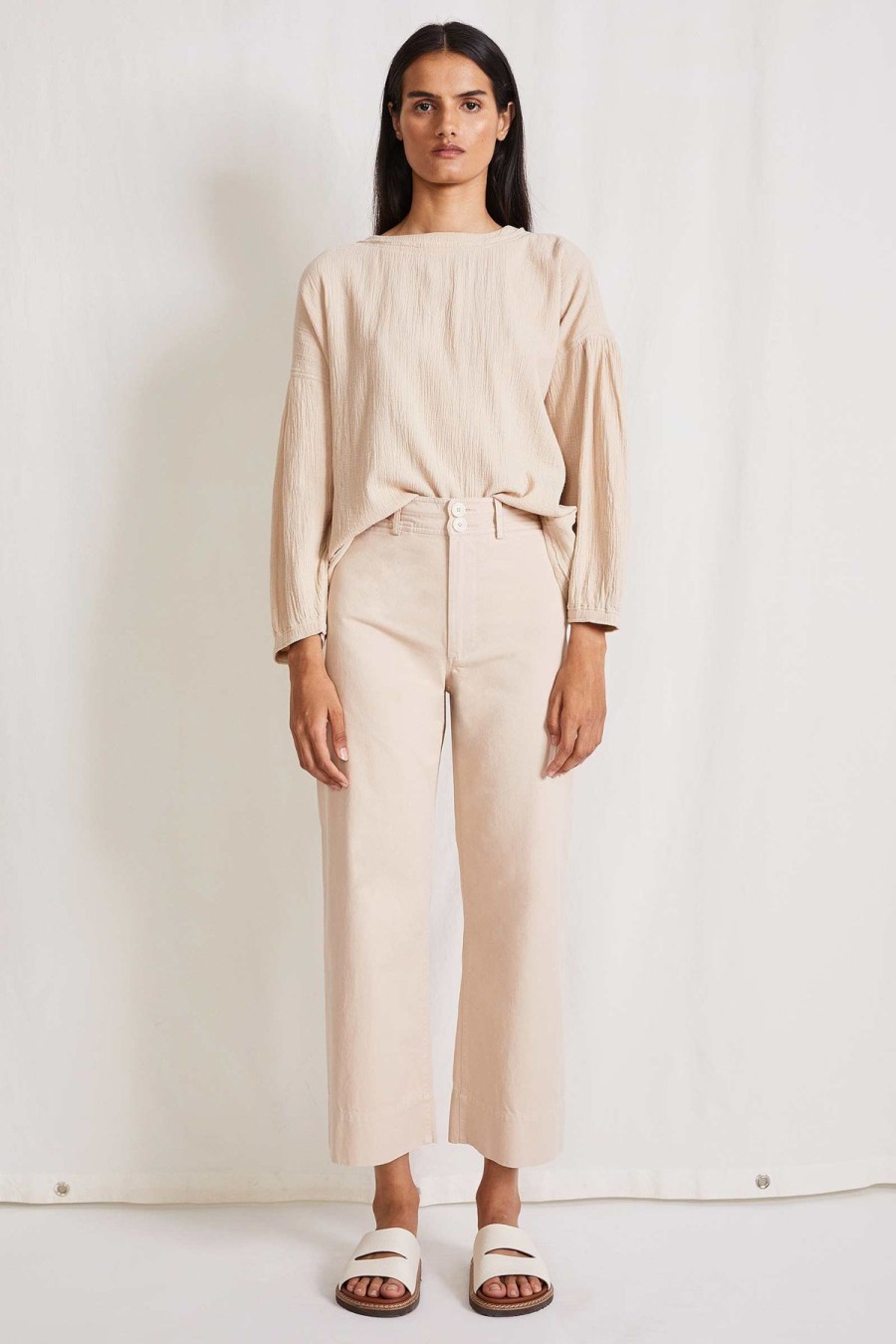 Women Apiece Apart Pants | Apiece Apart Chino Merida Pant Warm Sand