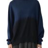 Women Pas De Calais Sweaters | Pas De Calais Round Shibori Pullover Black