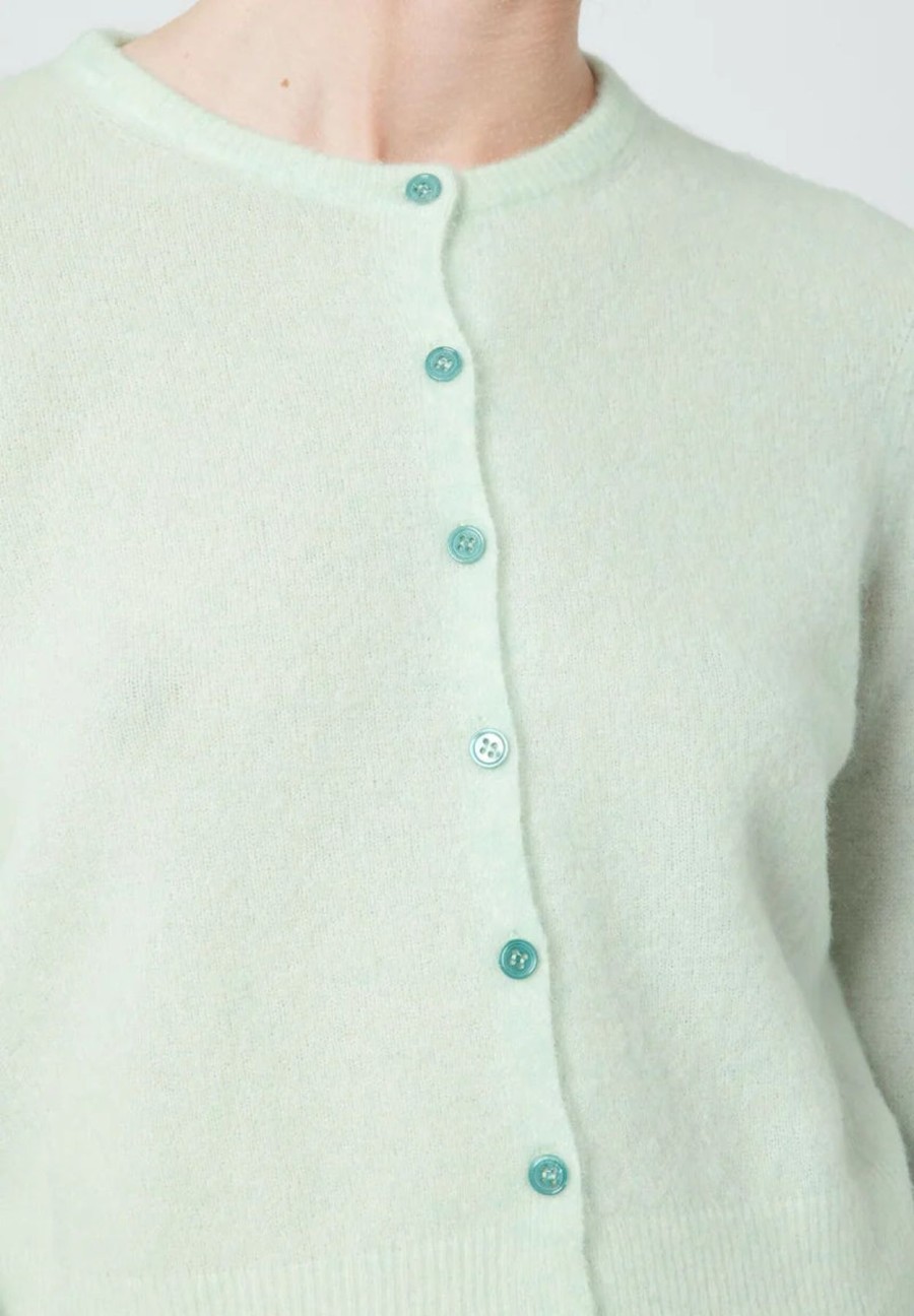 Women American Vintage Sweaters | American Vintage Razpark Cardigan Vert D'Eau