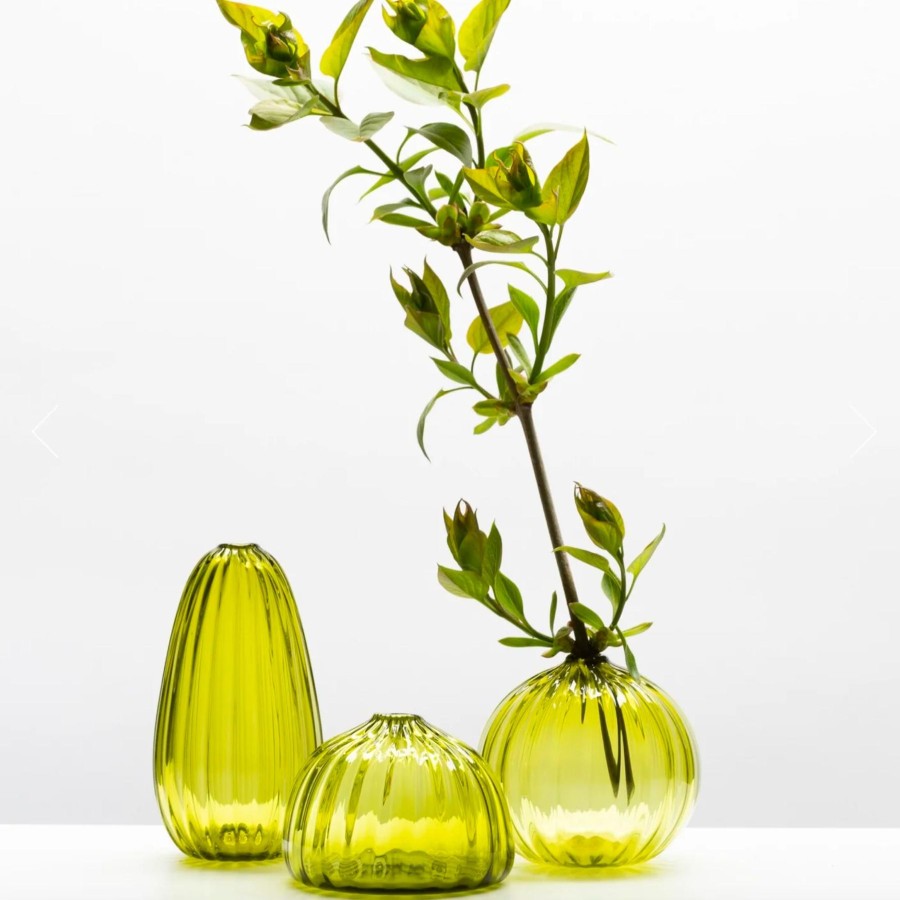 Home Little Tomato Glass | Little Tomato Glass Bud Vases Olive