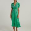 Women Saloni Dresses | Saloni Lea Dress Kelly Green