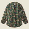 Women Trovata Shirts & Tops | Trovata Bailey Blouse Woodbine Cluster