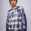 Women MJ Watson Sweaters | Mj Watson Shibori Round Neck Pullover Navy