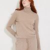 Women Not Monday Sweaters | Not Monday Hayden Cashmere Turtleneck Latte