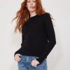 Women Not Monday Sweaters | Not Monday Jane Cashmere Crewneck Black